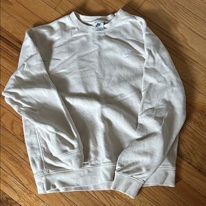 Nike Men's Off-White Crewneck Sweater